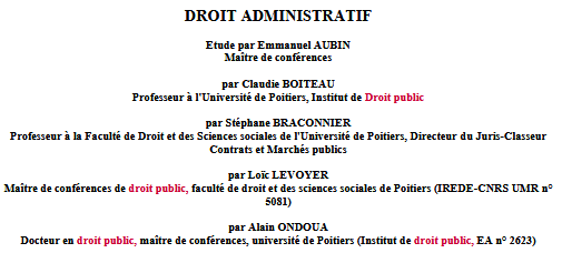 Droit administratif
