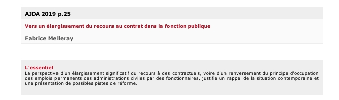 Vers un élargissement du recours au contrat dans la fonction publique