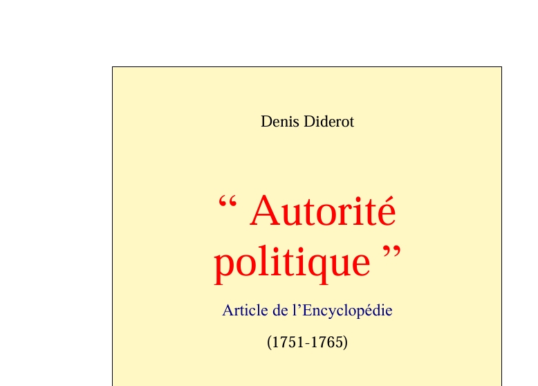 Autorité politique