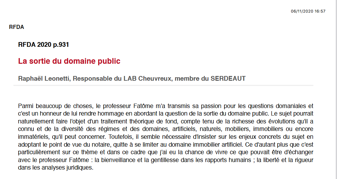 La sortie du domaine public