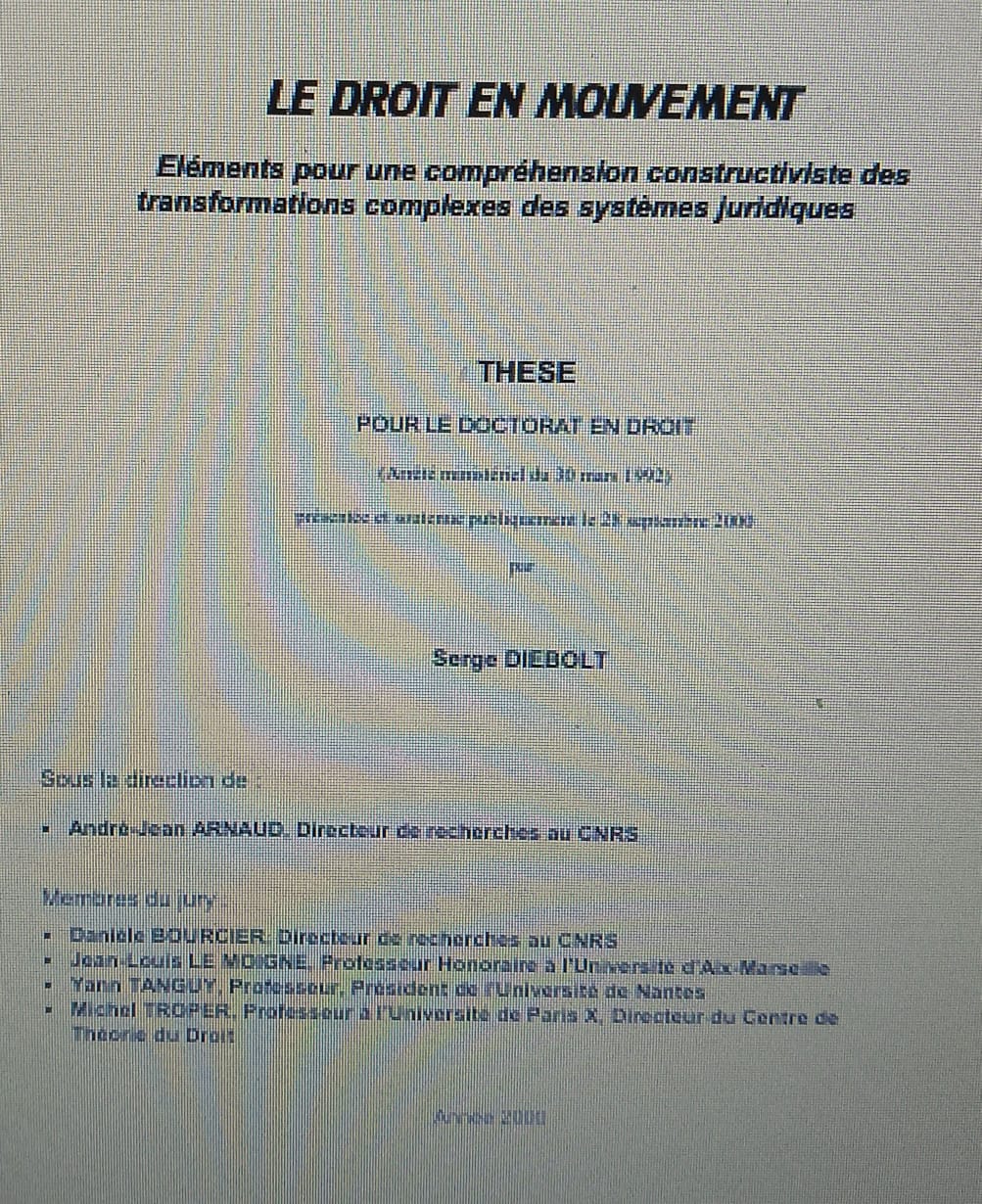 Le droit en mouvement : Eléments pour une compréhension constructive des transformations complexes des systèmes juridiques