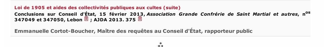 Loi de 1905 et aides des collectivités publiques aux cultes (suite)