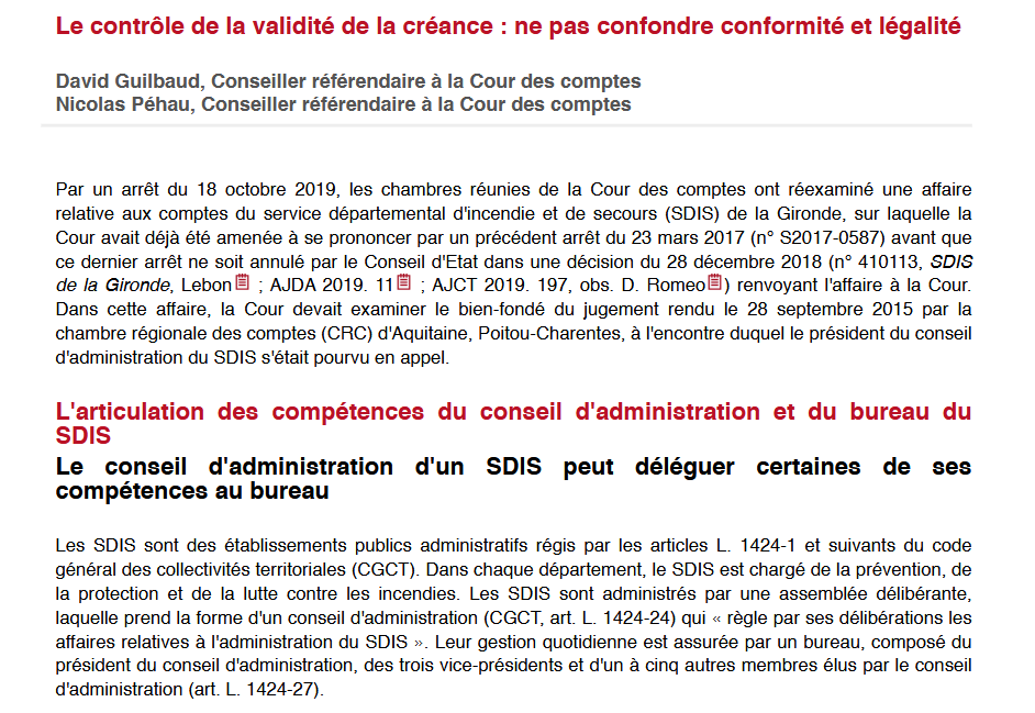 Le contrôle de la validité de la créance : ne pas confondre conformité et légalité
