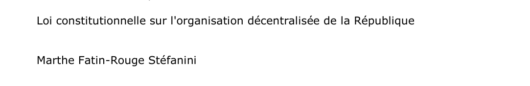 Loi constitutionnelle sur l'organisation décentralisée de la République