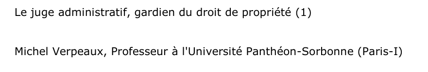 Le juge administratif, gardien du droit de propriété