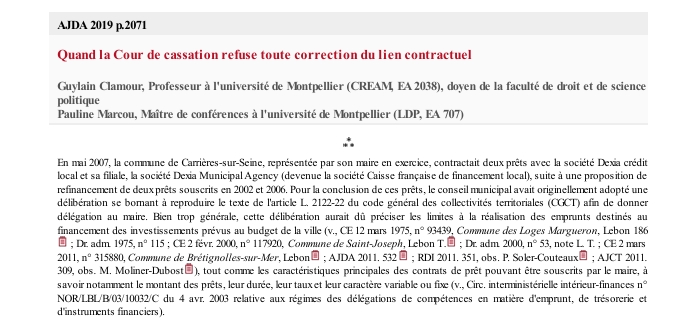 Quand la Cour de cassation refuse toute correction du lien contractuel