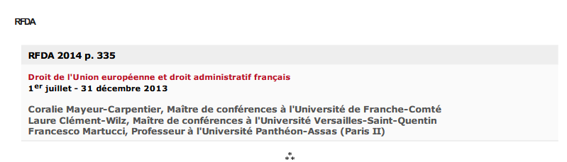 Droit de l'Union européenne et droit administratif français