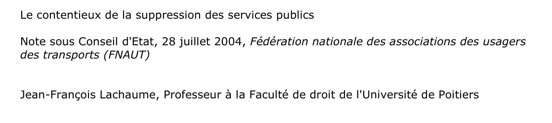 Le contentieux de la suppression des services publics