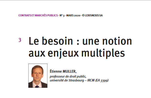 Le besoin : une notion aux enjeux multiples