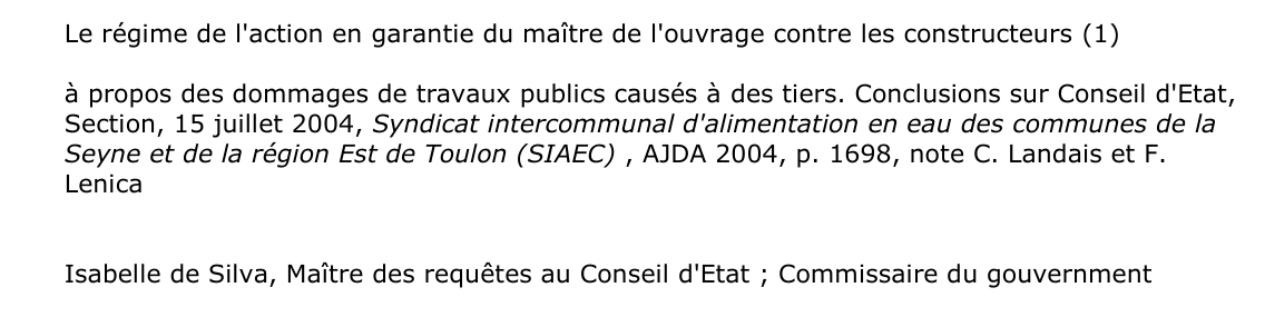 Le régime de l'action en garantie du maître de l'ouvrage contre les constructeurs