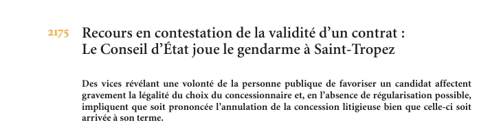 Recours en contestation de la validité d’un contrat : Le Conseil d’État joue le gendarme à Saint-Tropez
