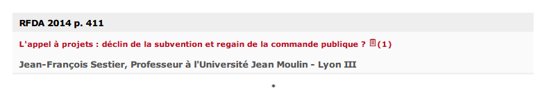 L'appel à projets : déclin de la subvention et regain de la commande publique ?