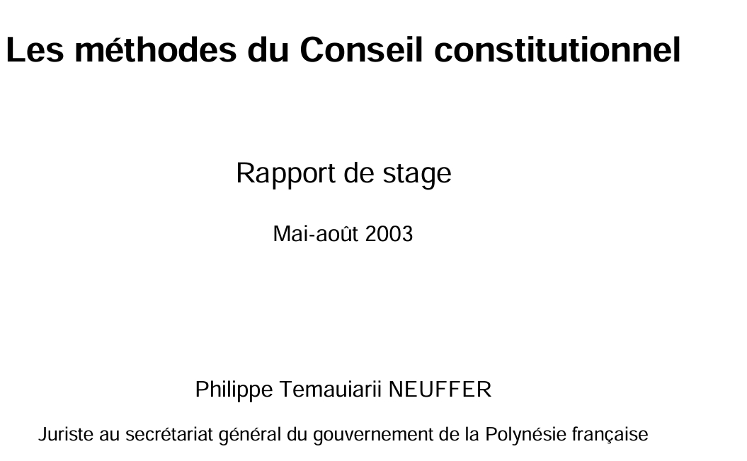 Les méthodes du Conseil constitutionnel