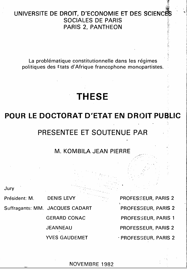 La problématique constitutionnelle dans les régimes politiques des Etats d'Afrique francophone monopartistes