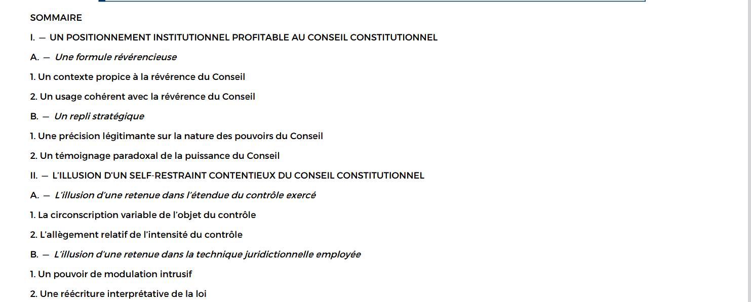 Le Conseil constitutionnel ne dispose pas d'un pouvoir général d'appréciation et de décision de même nature que celui du Parlement : un mythe du droit constitutionnelnature que celui du Parlement : un mythe du droit constitutionnel