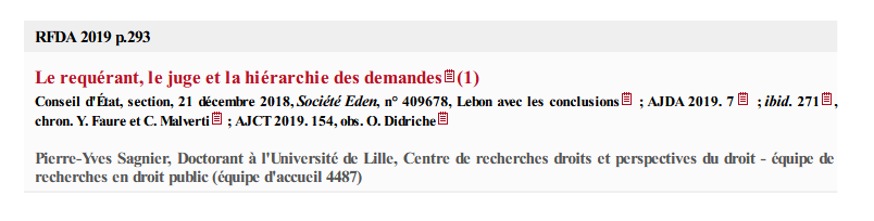 Le requérant, le juge et la hiérarchie des demandes