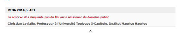 La réserve des cinquante pas du Roi ou la naissance du domaine public